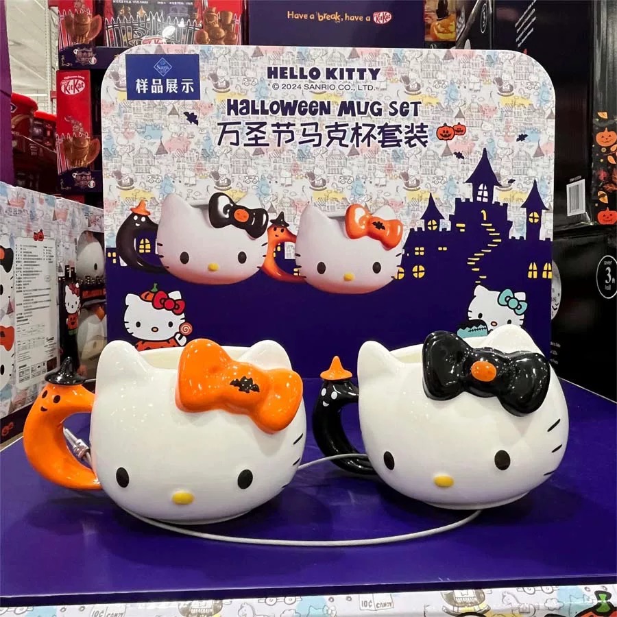 正品 山姆HelloKitty聯名3D立體馬克杯 萬聖節水杯 陶瓷咖啡杯-細節圖6