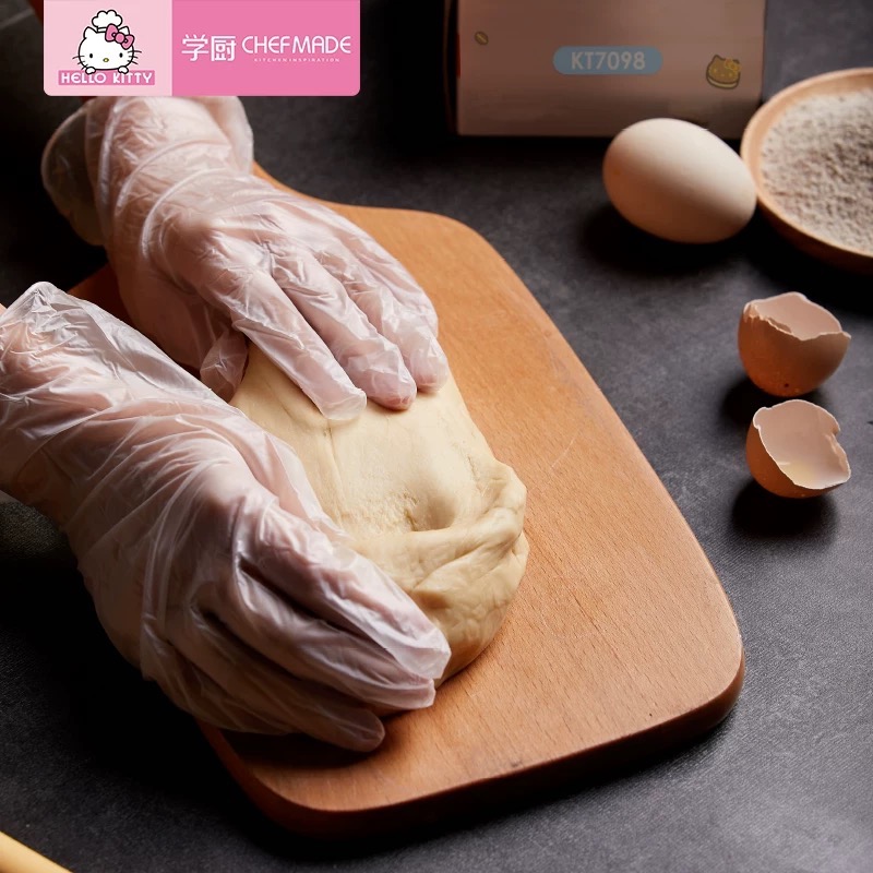 正品 學廚HelloKitty聯名一次性手套50隻裝 手套🧤-細節圖2
