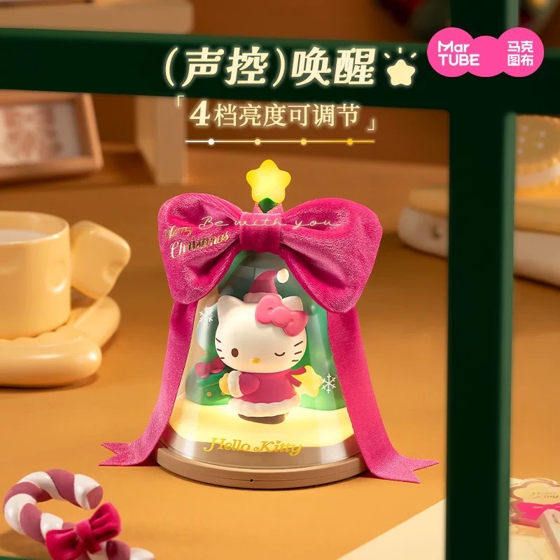 正品 馬克圖布HelloKitty聖誕擺飾燈 生日禮物送女生閨蜜 聖誕節禮品 小夜燈-細節圖3