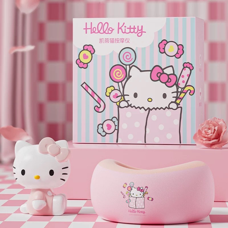 正品 kitty頸椎按摩 肩頸部按摩 U型枕頭 揉捏脖子 聖誕生日禮物🎁-細節圖6