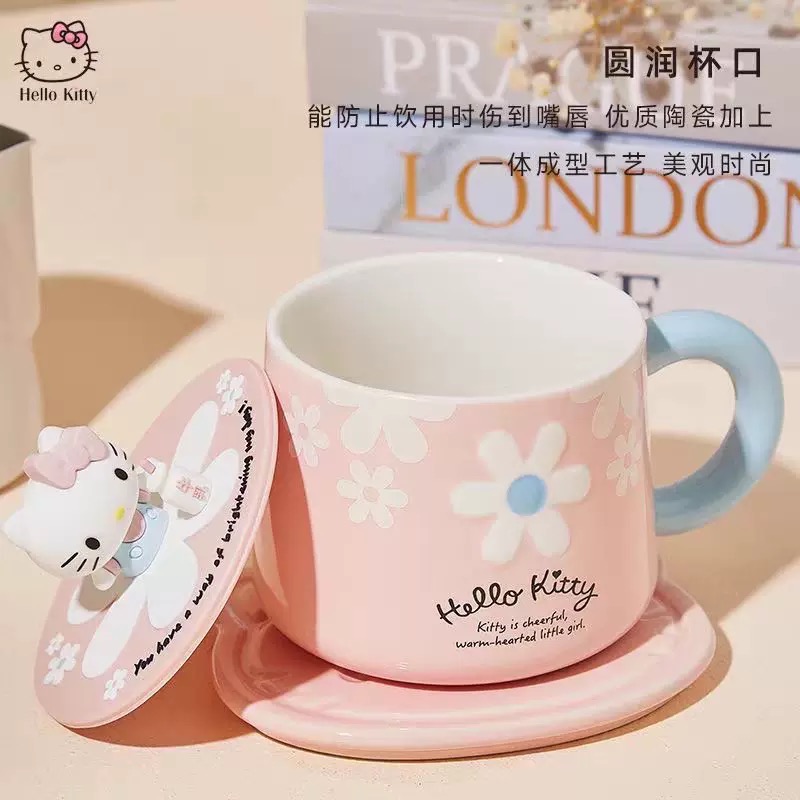 正品 HelloKitty陶瓷馬克杯 水杯 可愛禮物-細節圖3