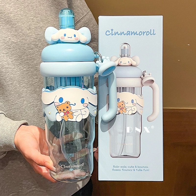 正品 kitty水壺 高顏值tritan可愛吸管杯 大容量杯子1200cc-細節圖4