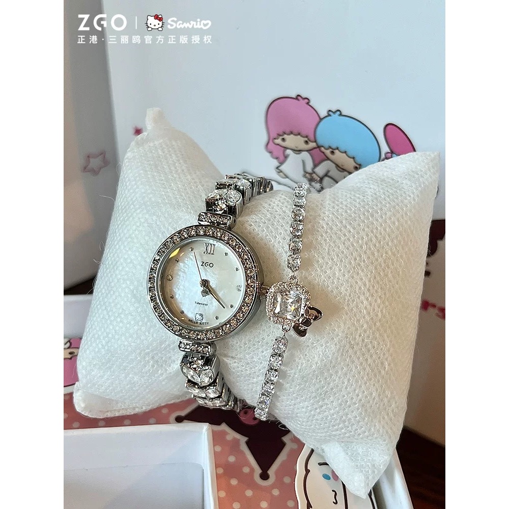 正品 HelloKitty手錶 +kitty手鍊 聯名生日禮物 高顏值實用高級感 閨蜜-細節圖3