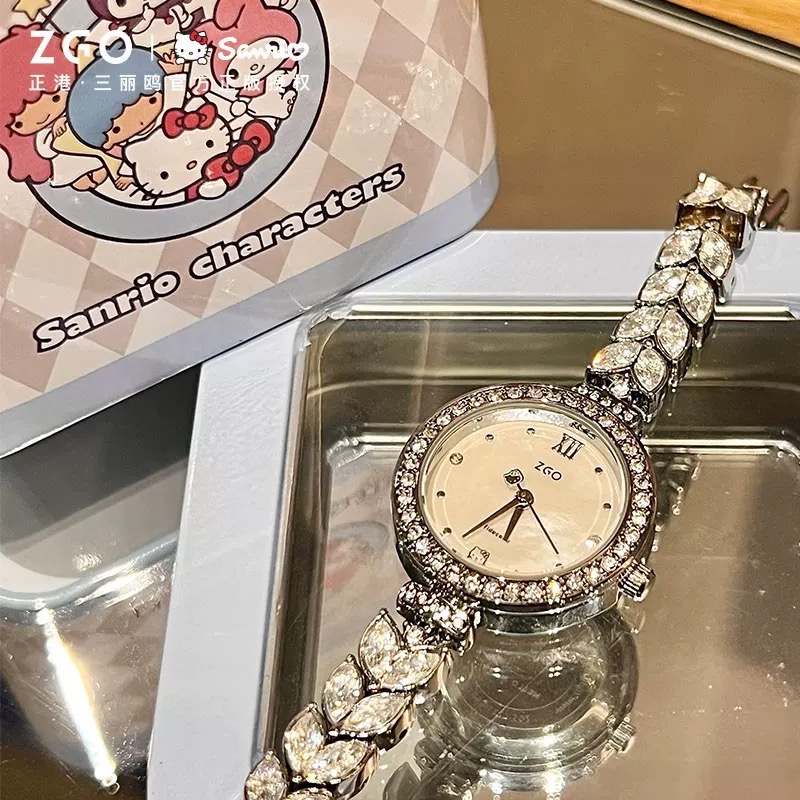 正品 HelloKitty手錶 +kitty手鍊 聯名生日禮物 高顏值實用高級感 閨蜜-細節圖6