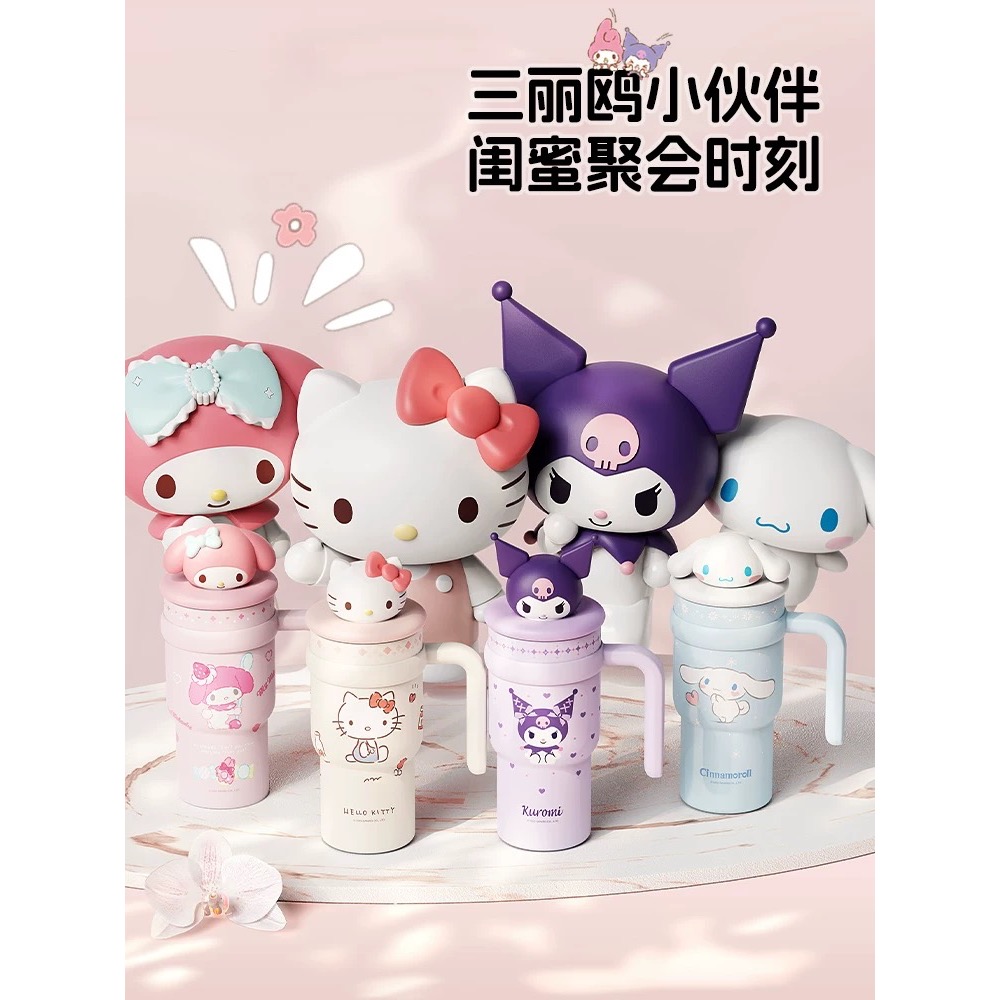 正品 Hellokitty保溫杯 700cc大容量 冷杯巨無霸冰霸杯 吸管杯子-細節圖4