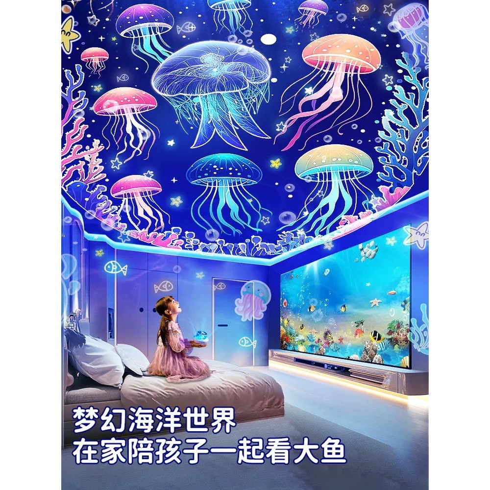 正品 Hellokitty貓 星空投影燈 生日禮物 小夜燈-細節圖2