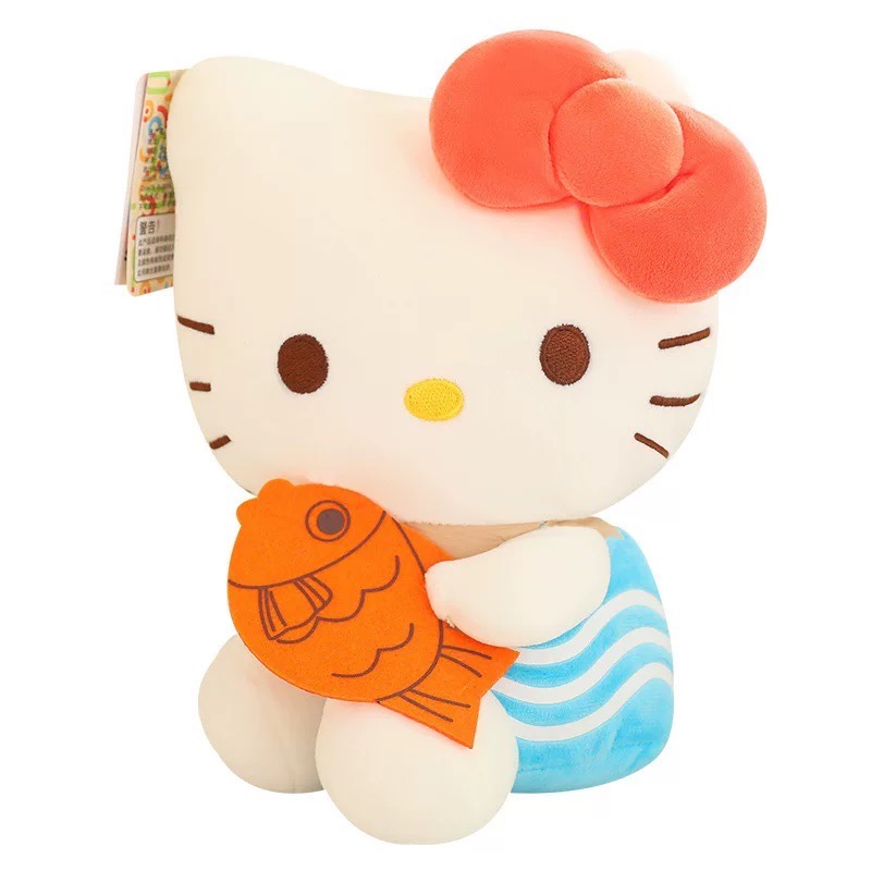 正品 新款Hello kitty毛絨玩具 鯛魚燒KT貓公仔 娃娃21cm-細節圖5