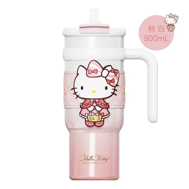 正品 艾可思三麗鷗kitty保溫杯冰霸杯 高顏值 大容量保冷杯-細節圖6