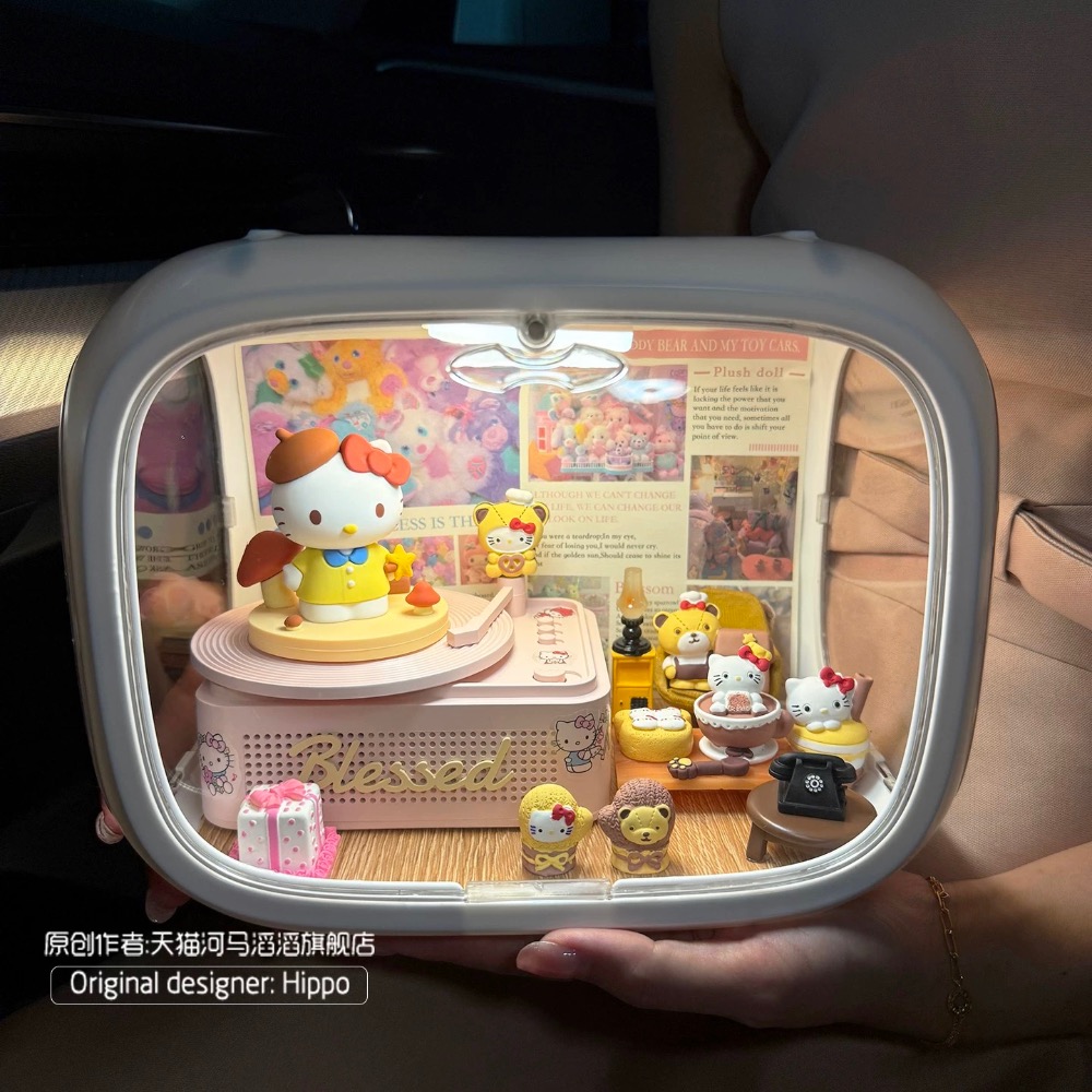 正品 hello kitty小夜燈+正版藍牙週邊箱 送女友-細節圖3