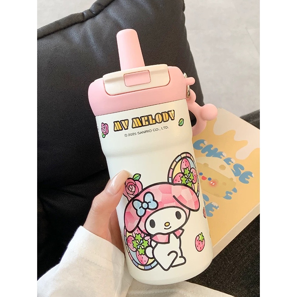 正品 高顏值kitty保溫杯 大容量新款吸水杯680mL水杯-細節圖6