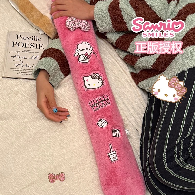 正品 hello kitty長條熱水袋 注水加厚 防爆熱敷 被窩專用 大號暖水袋3000cc-細節圖7