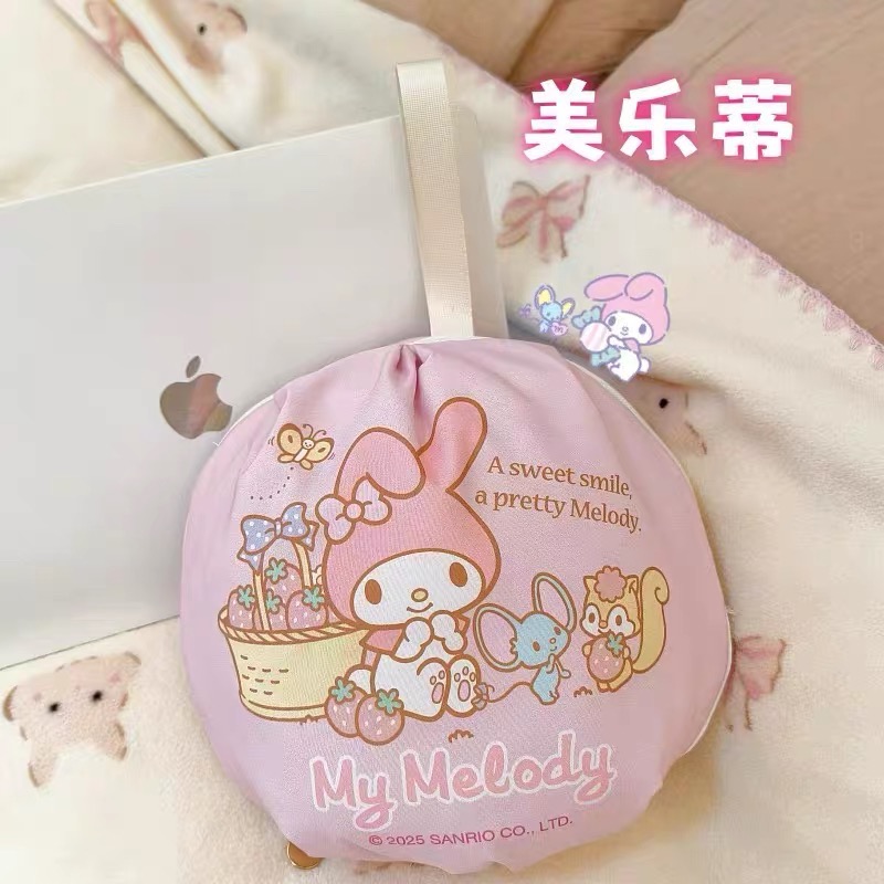 正品 kitty加厚內衣手拿包 美樂蒂可愛衣物旅行整理收納包 收納袋-細節圖6
