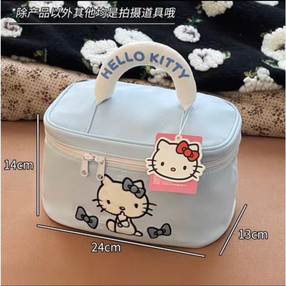 正品 Hello Kitty化妝包 大容量化妝品收納包-細節圖7