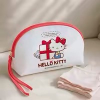 正品 kitty內衣收納包 可愛胸罩收納袋 便攜式旅行收納包 化妝包-細節圖8