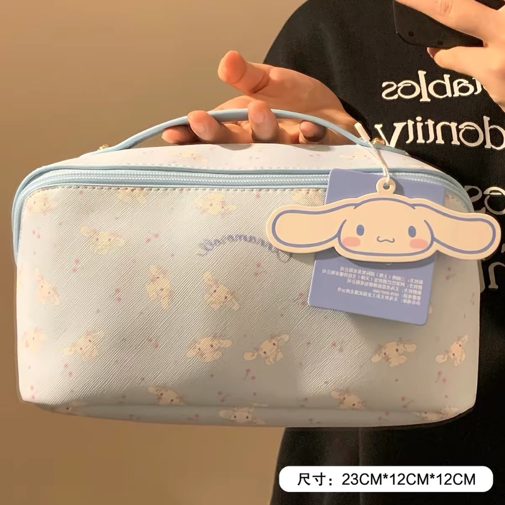正品 kitty化妝包 收納包 化妝袋 大容量 枕頭分區-細節圖7