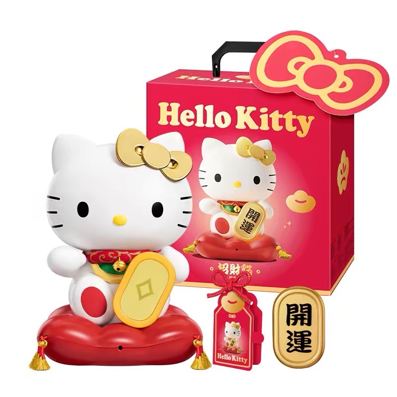 正品 馬克圖布Hello Kitty招財貓擺件燈 生日新年禮物 情人節 小夜燈-細節圖6