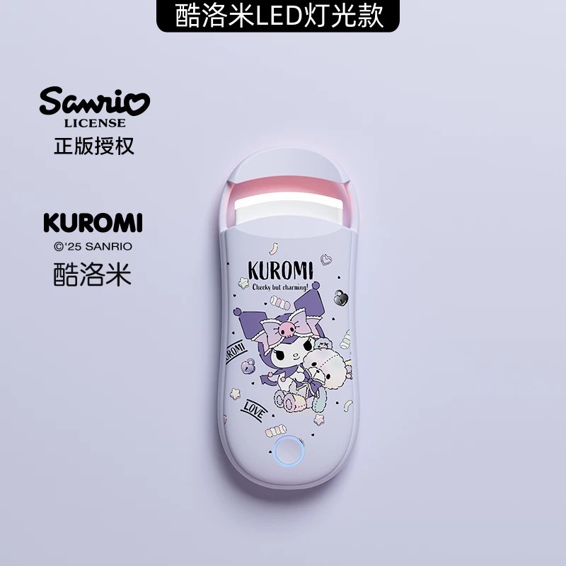 正品 Hello Kitty電動加熱 睫毛夾 燙捲翹持久定型 充電款 升級電燈款-細節圖7