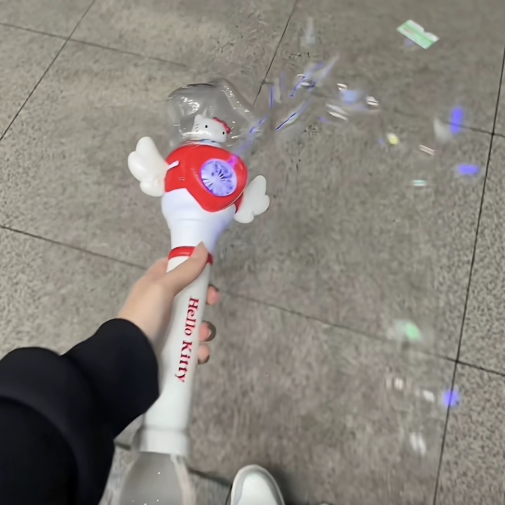 正品 可愛kitty魔法棒泡泡機 2026年新款手持全自動 吹泡泡槍-細節圖2