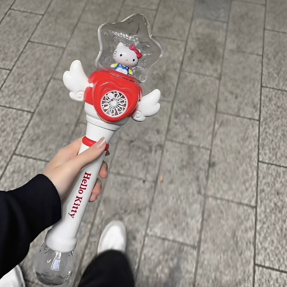 正品 可愛kitty魔法棒泡泡機 2026年新款手持全自動 吹泡泡槍-細節圖6