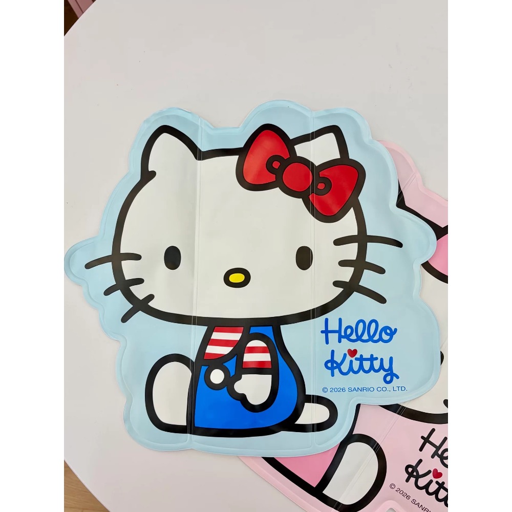 正品 Hello Kitty卡通冰墊 夏季降溫神器 可愛粉紅便攜涼墊（一組兩個）-細節圖5