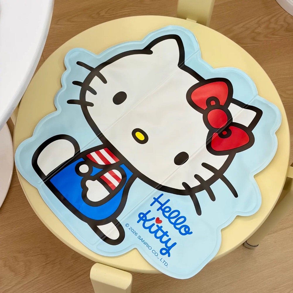 正品 Hello Kitty卡通冰墊 夏季降溫神器 可愛粉紅便攜涼墊（一組兩個）-細節圖7
