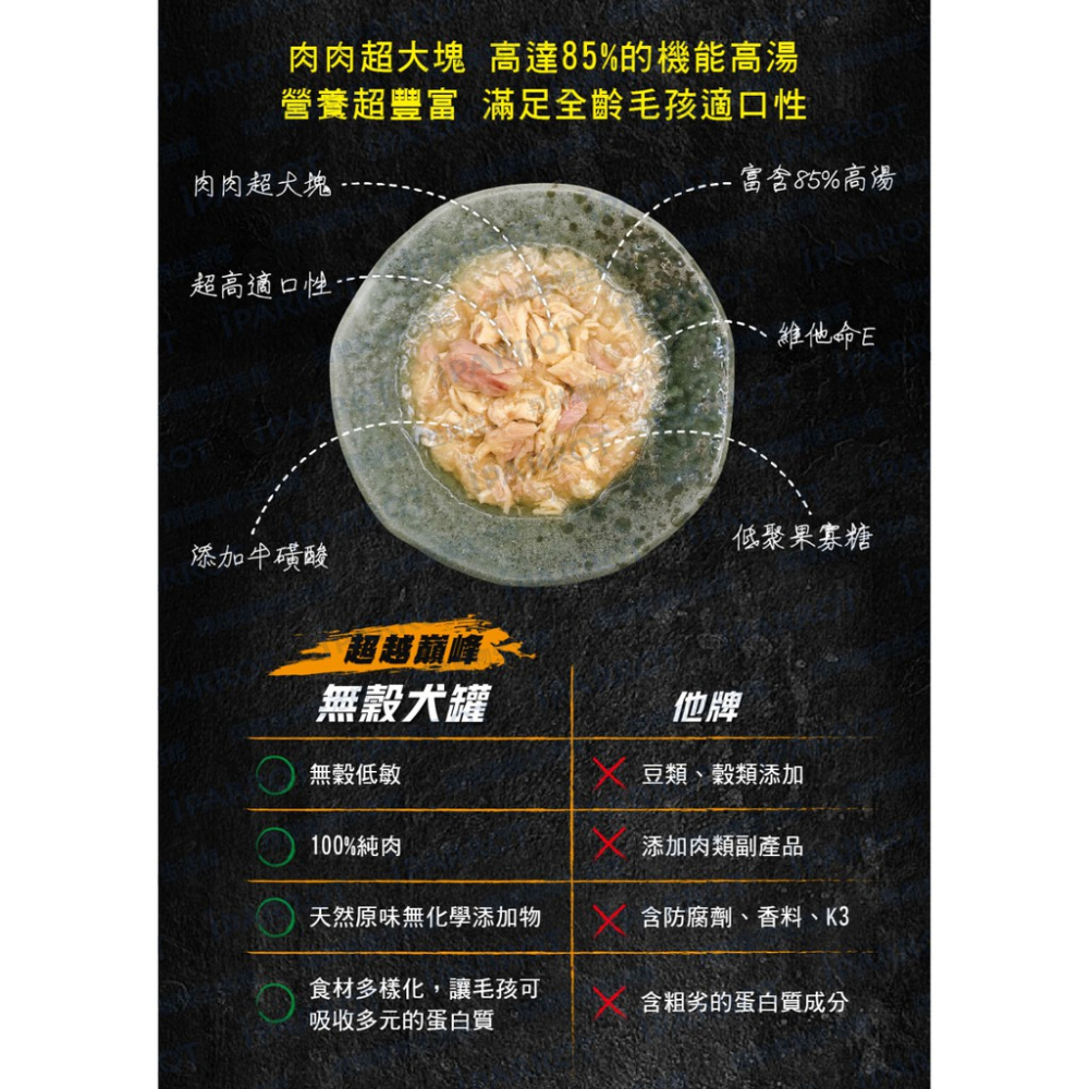 實體門市｜超越巔峰｜狗罐頭｜無穀｜主食｜全齡犬｜副食罐｜補充水份｜好吃｜多口味｜翔帥寵物生活館-細節圖2