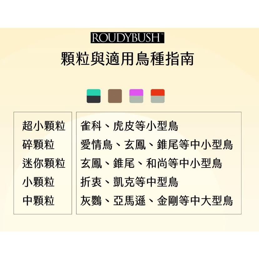 實體門市｜柔迪布殊滋養丸｜不含人工色素｜鸚鵡飼料｜鳥飼料｜滋養丸｜美國｜鸚鵡學吃｜Roudybush｜翔帥寵物生活館-細節圖2