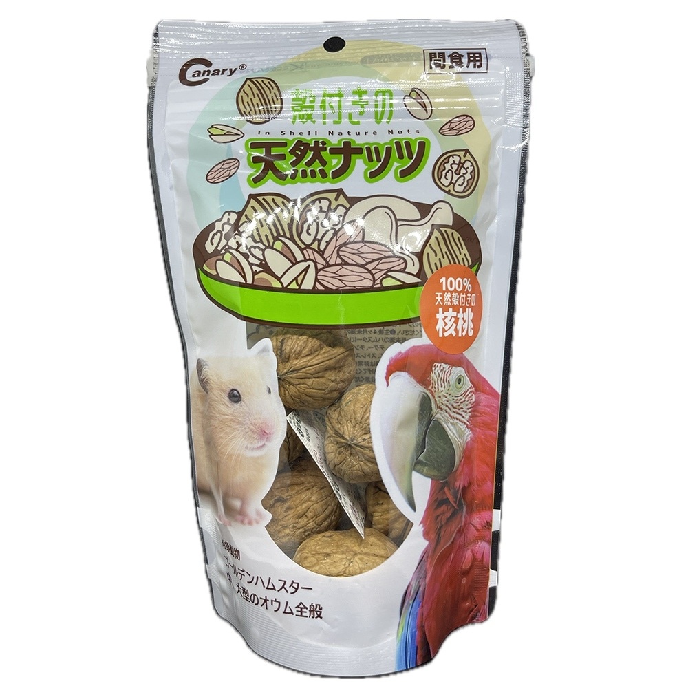 實體門市｜Canary｜永谷園無調味帶殼堅果｜開心果｜帶殼核桃｜鸚鵡零食｜倉鼠零食｜鸚鵡飼料｜鳥零食｜翔帥寵物生活館-細節圖2