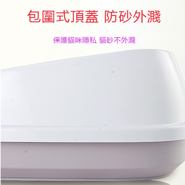 實體門市｜防噴濺貓砂盆｜貓便盆｜貓廁所｜半封閉式貓砂盆｜加高貓砂盆｜開放式貓砂盆｜貓便盆｜翔帥寵物生活館-細節圖3