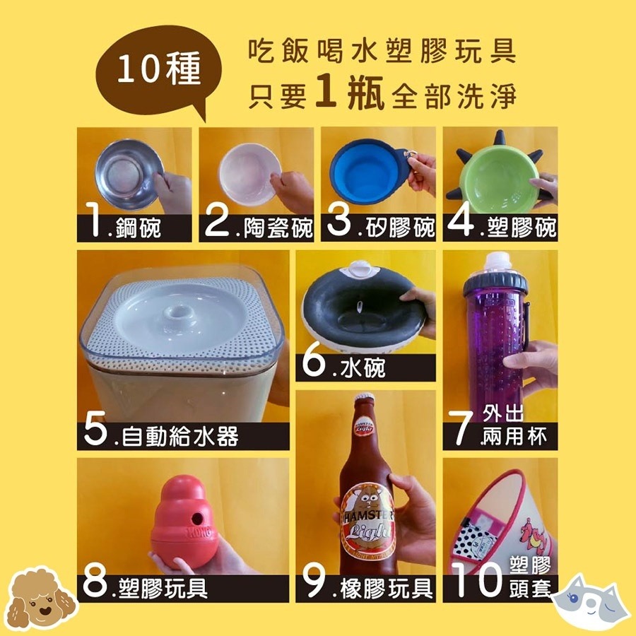 實體門市｜ODOUT 臭味滾｜狗用食器洗滌劑｜無香精｜寵物用洗碗精｜狗｜犬｜狗狗用品｜翔帥寵物生活館-細節圖2