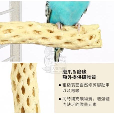 花粉果味高鈣營養棒 | 食用棲木 | 礦物質鈣棒 | 鸚鵡營養棒 | 棲木 | 鸚鵡棲木 | 翔帥寵物生活館-細節圖3