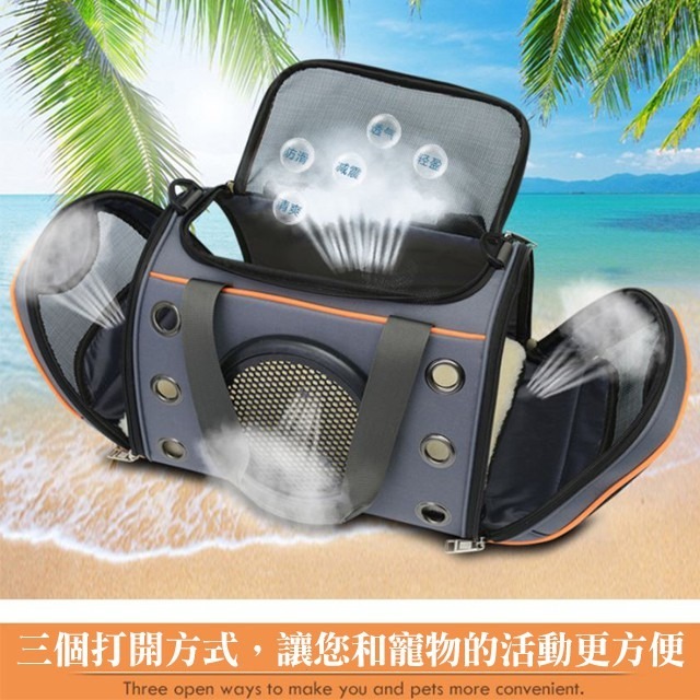 【台灣現貨】 寵物外出包|可背可提寵物太空包| 寵物側背包|寵物外出提籠 |夏季寵物包| 寵物包猫咪狗透氣斜跨包-細節圖2