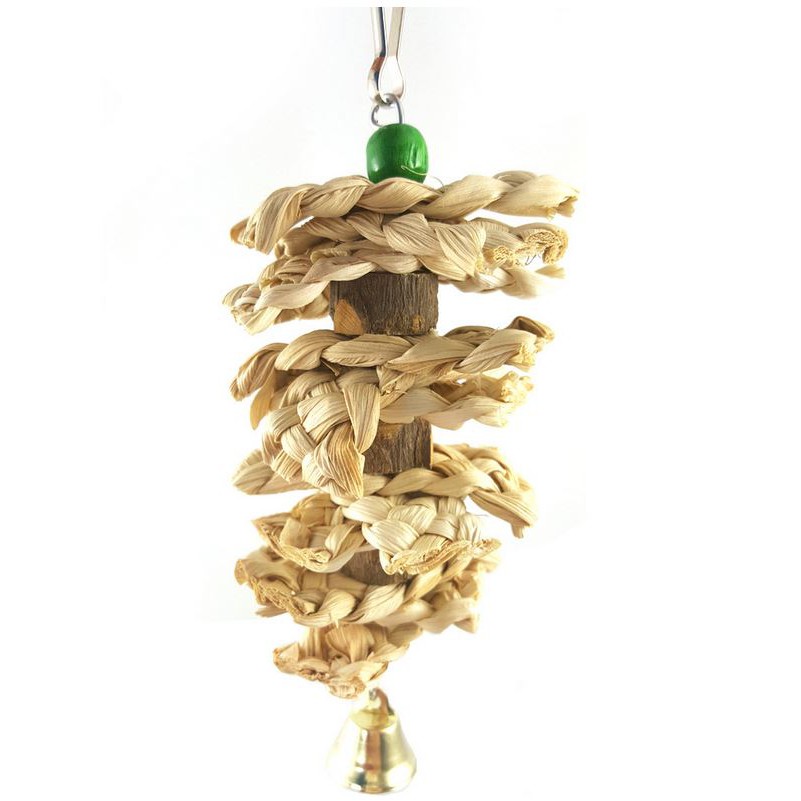 台灣現貨| 鸚鵡玩具 | 鸚鵡啃咬玩具 | 鳥玩具 | 隨機草編或原木 | 草編啃咬玩具 | 原木啃咬串 |會有重複款式-細節圖2