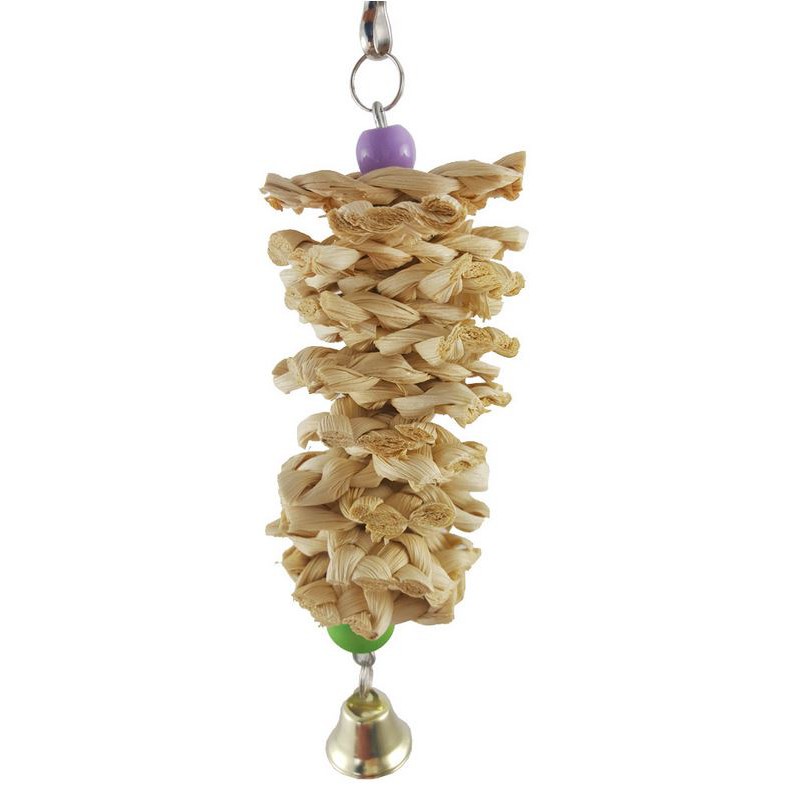 台灣現貨| 鸚鵡玩具 | 鸚鵡啃咬玩具 | 鳥玩具 | 隨機草編或原木 | 草編啃咬玩具 | 原木啃咬串 |會有重複款式-細節圖3