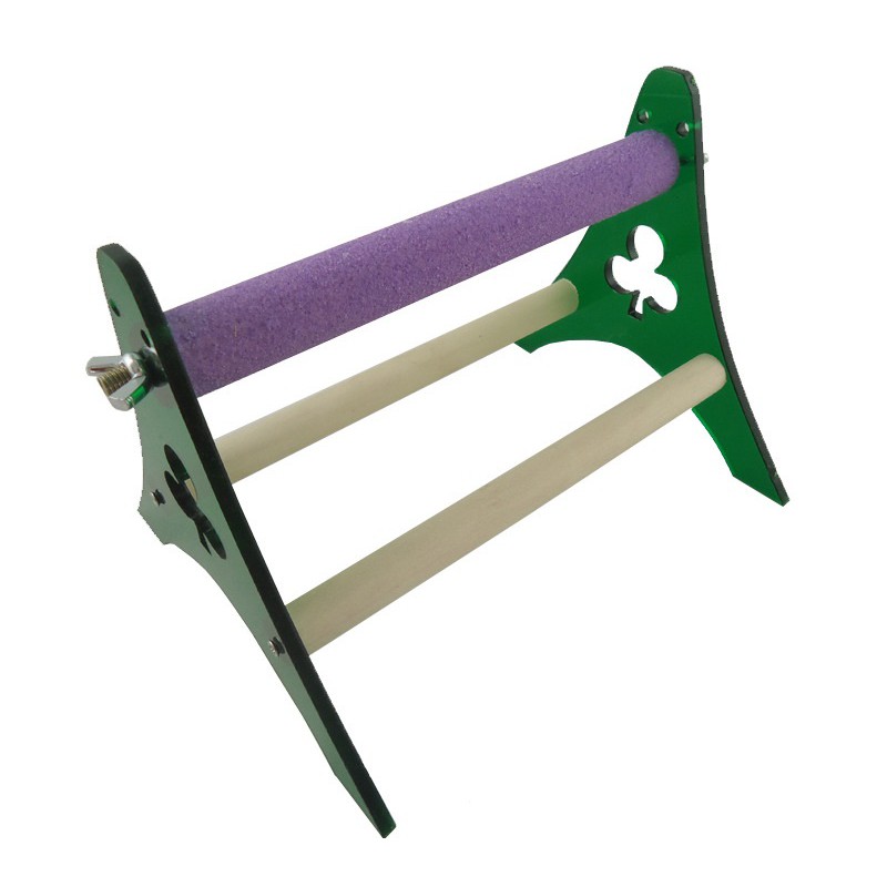 台灣現貨 | 三角架大中小型鸚鵡壓克力磨抓站架 | 鸚鵡桌面站架 | 鸚鵡玩具台架 | 鸚鵡用品 | 翔帥寵物生活館-細節圖8