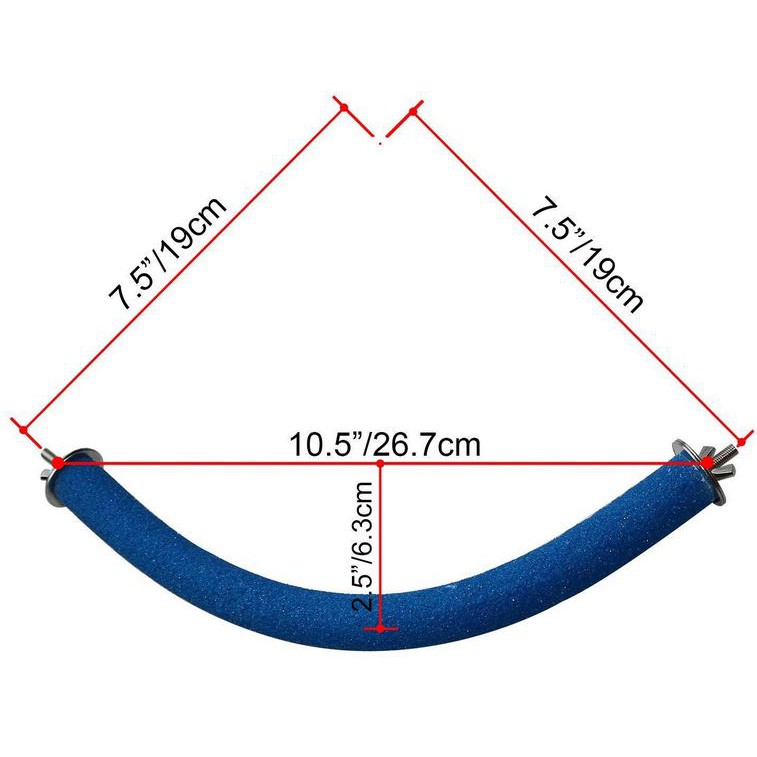 台灣現貨 | 半U型磨砂棒 | 鳥籠專用磨砂棒 | U形磨爪棒 | 鸚鵡站槓 |鸚鵡用品 | 鳥用品 |翔帥寵物生活館-細節圖3