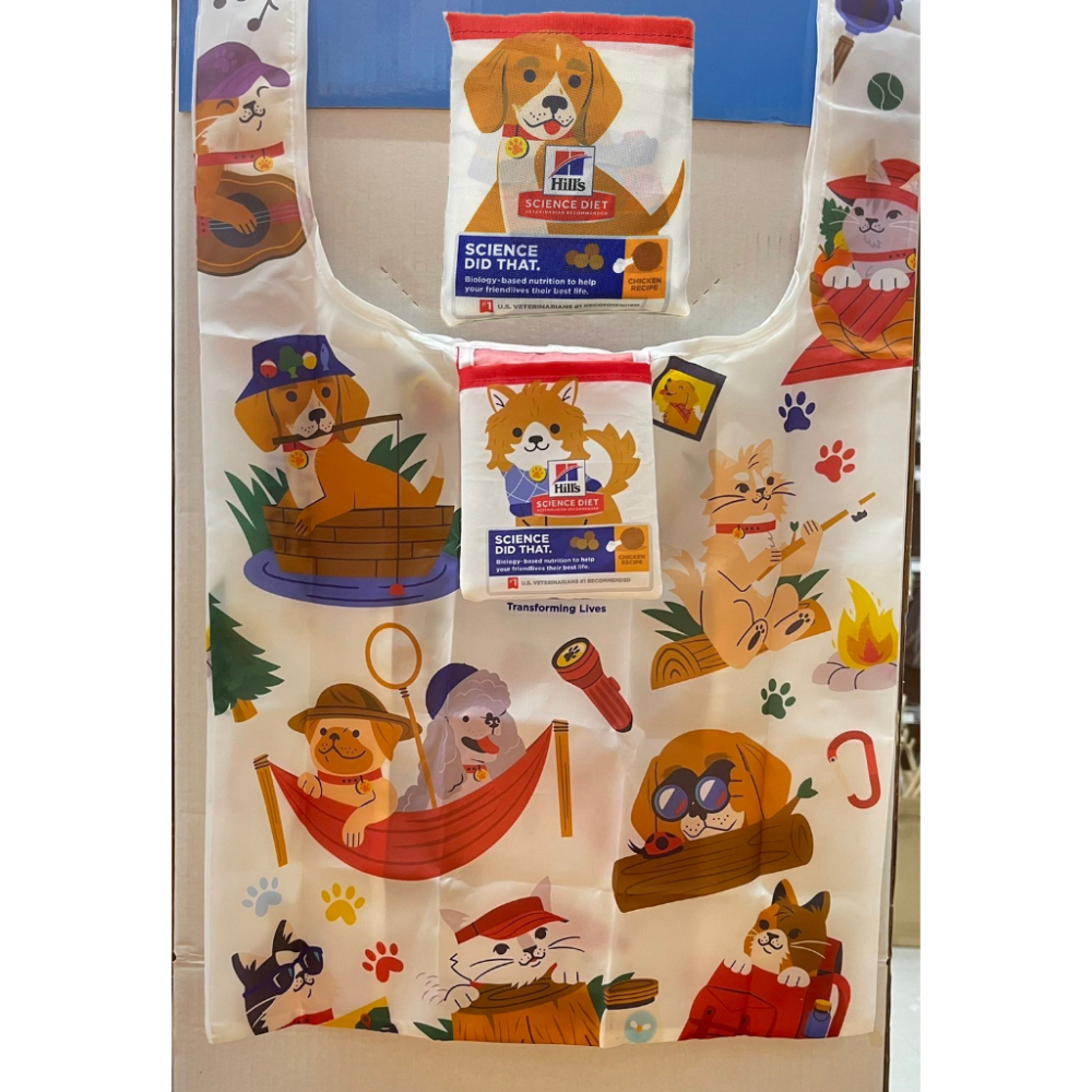 實體門市｜購物袋｜希爾思｜汪喵星球｜台灣好食｜好收納｜貓咪版｜狗狗版｜摺疊購物袋｜翔帥寵物生活館-細節圖2