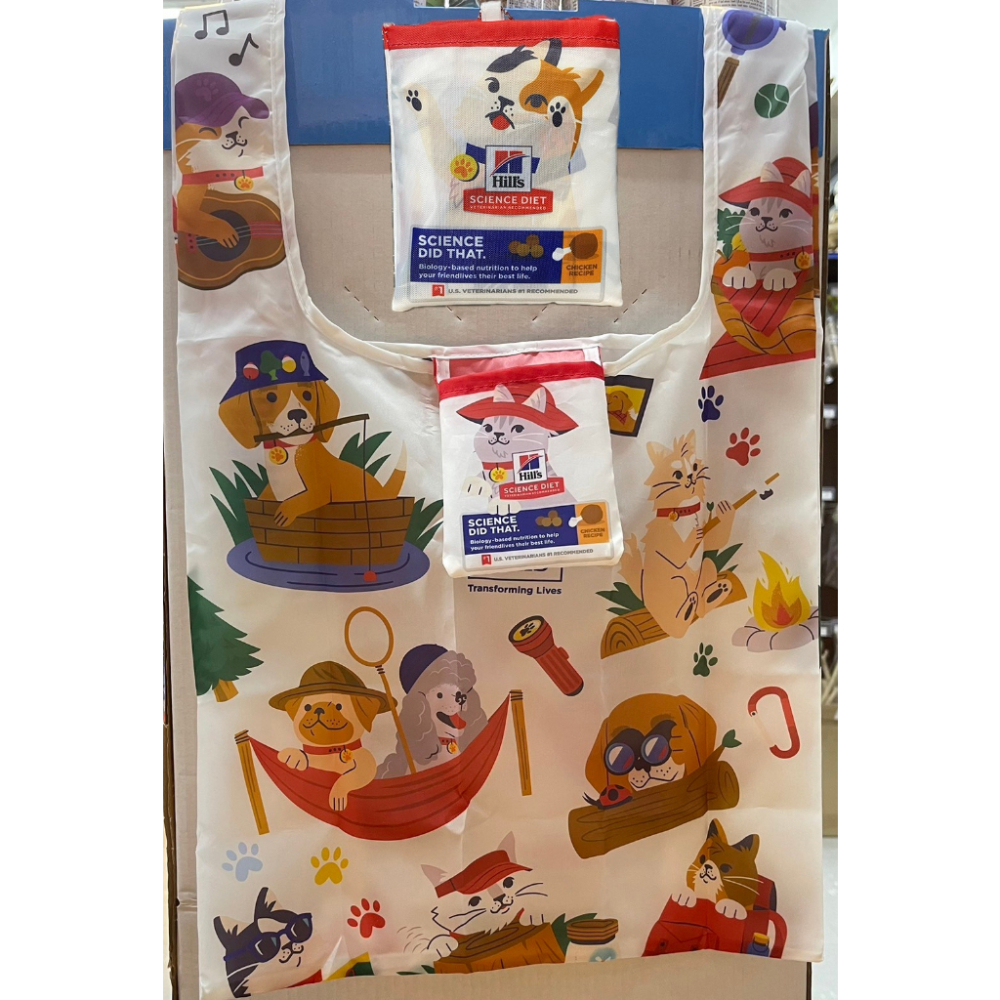 實體門市｜購物袋｜希爾思｜汪喵星球｜台灣好食｜好收納｜貓咪版｜狗狗版｜摺疊購物袋｜翔帥寵物生活館-細節圖3