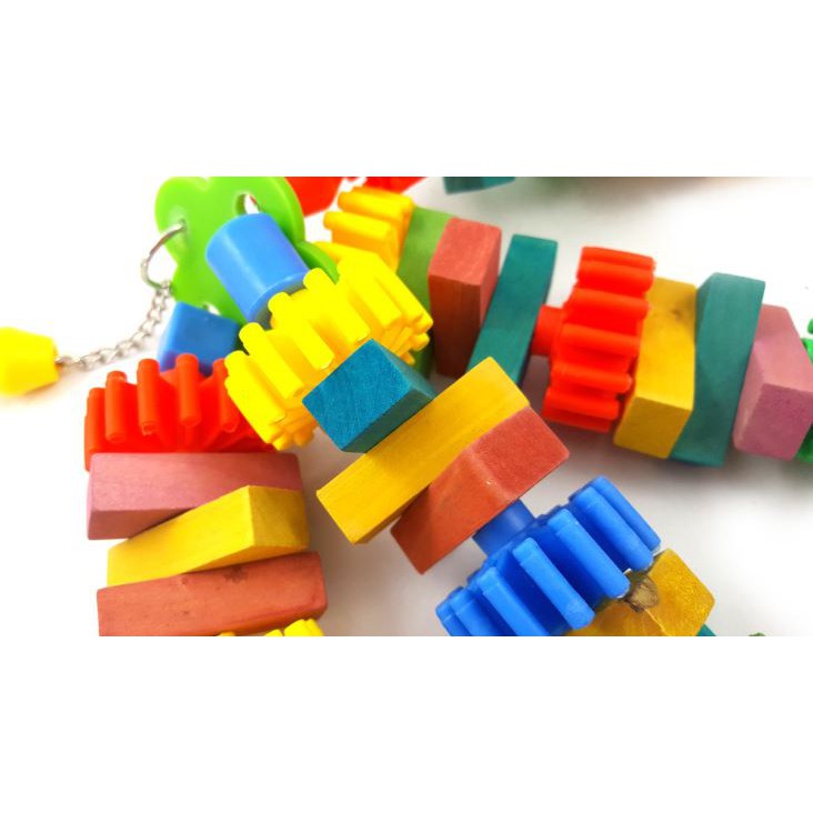 台灣現貨 | 積木玩具串 | 鸚鵡玩具 | 鸚鵡啃咬玩具 | 鳥玩具 | 鸚鵡用品 | 鳥用品 | 翔帥寵物生活館-細節圖4