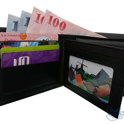 三層扣式零錢袋皮夾【緣份小屋】-細節圖3