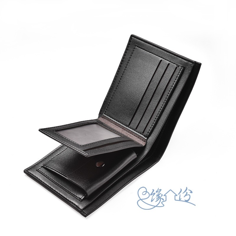 三層扣式零錢袋皮夾【緣份小屋】-細節圖5