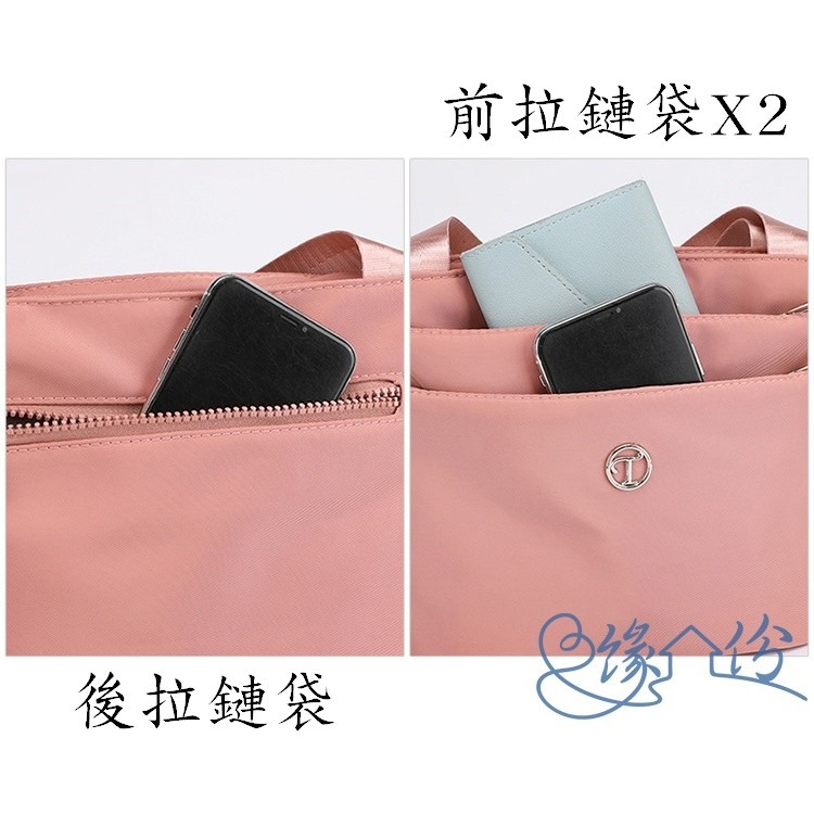 輕巧尼龍側背/手提/手腕兩用包 小方包 肩背包 淑女包 單肩包 情人節禮物【緣份小屋】-細節圖8