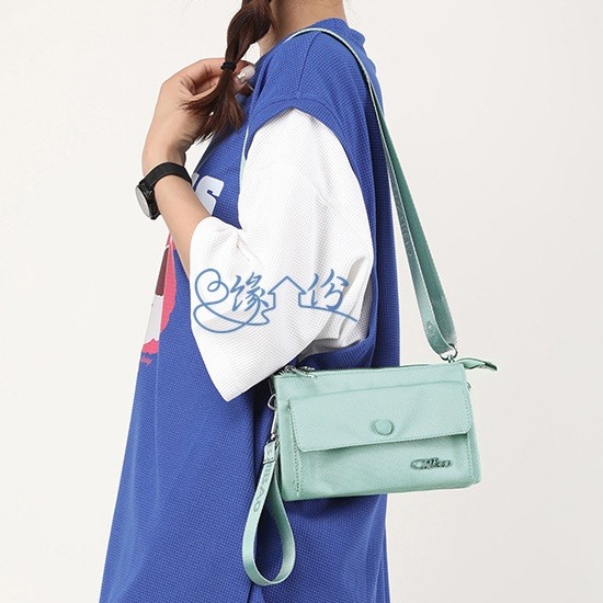 尼龍手腕/肩背兩用包 斜背包 肩背包 手拿包 小方包【緣份小屋】-細節圖2