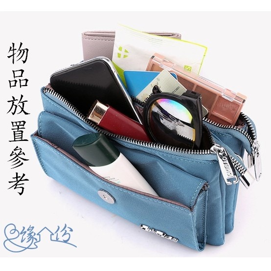 尼龍手腕/肩背兩用包 斜背包 肩背包 手拿包 小方包【緣份小屋】-細節圖8