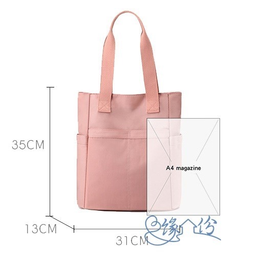 實用大容量尼龍托特包 單肩包 時尚包 側背包 倩人節禮物【緣份小屋】-細節圖4