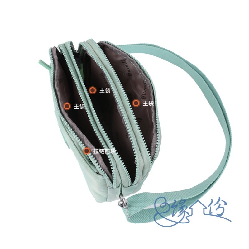 四層尼龍側背包 肩背包 淑女包 單肩包 小方包 情人節禮物【緣份小屋】-細節圖5