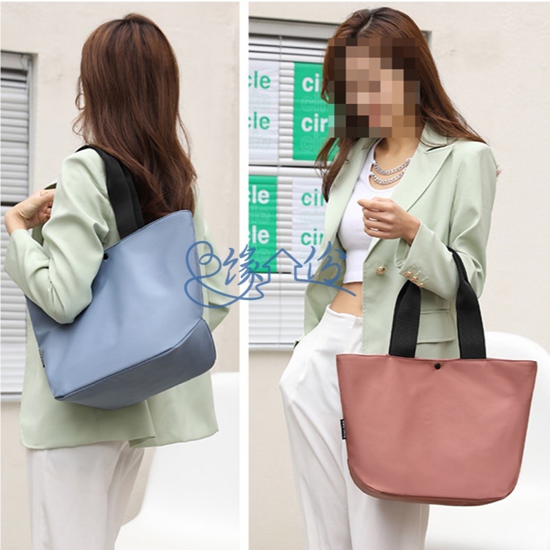 清新超輕尼龍托特包 肩背包 手提包 手挽包 時尚包 多功能包 母親節禮物【緣份小屋】-細節圖4