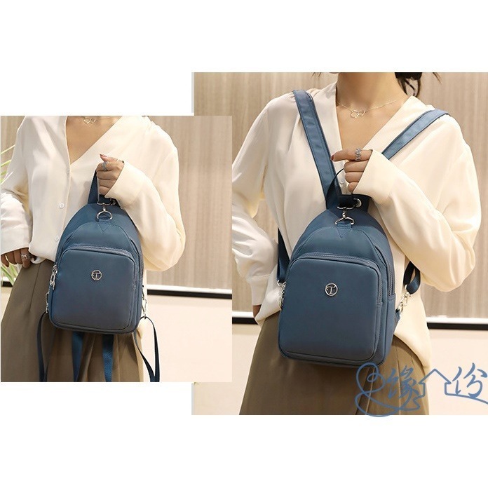 輕巧多功能尼龍後背包 小後背包 小巧後背包 【緣份小屋】-細節圖2