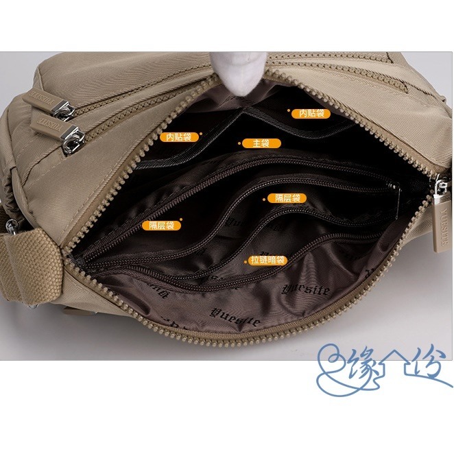 繽紛春色尼龍側背包 時尚包 斜背包 淑女包 單肩包 情人節禮物【緣份小屋】-細節圖6