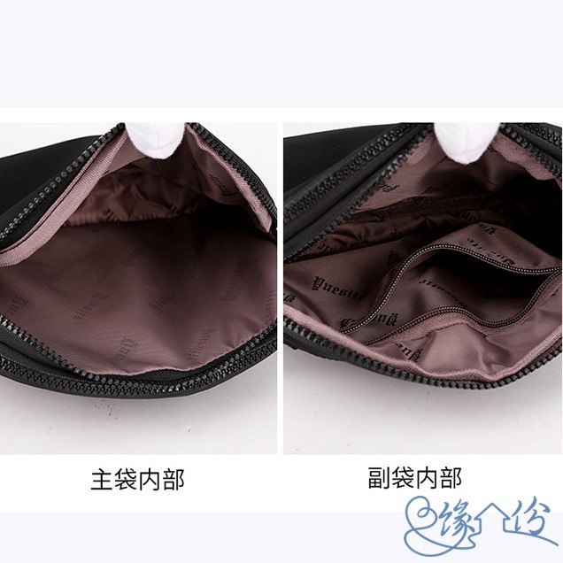 美型尼龍側背/手腕兩用包 斜背包 肩背包 小方包 手拿包【緣份小屋】-細節圖8
